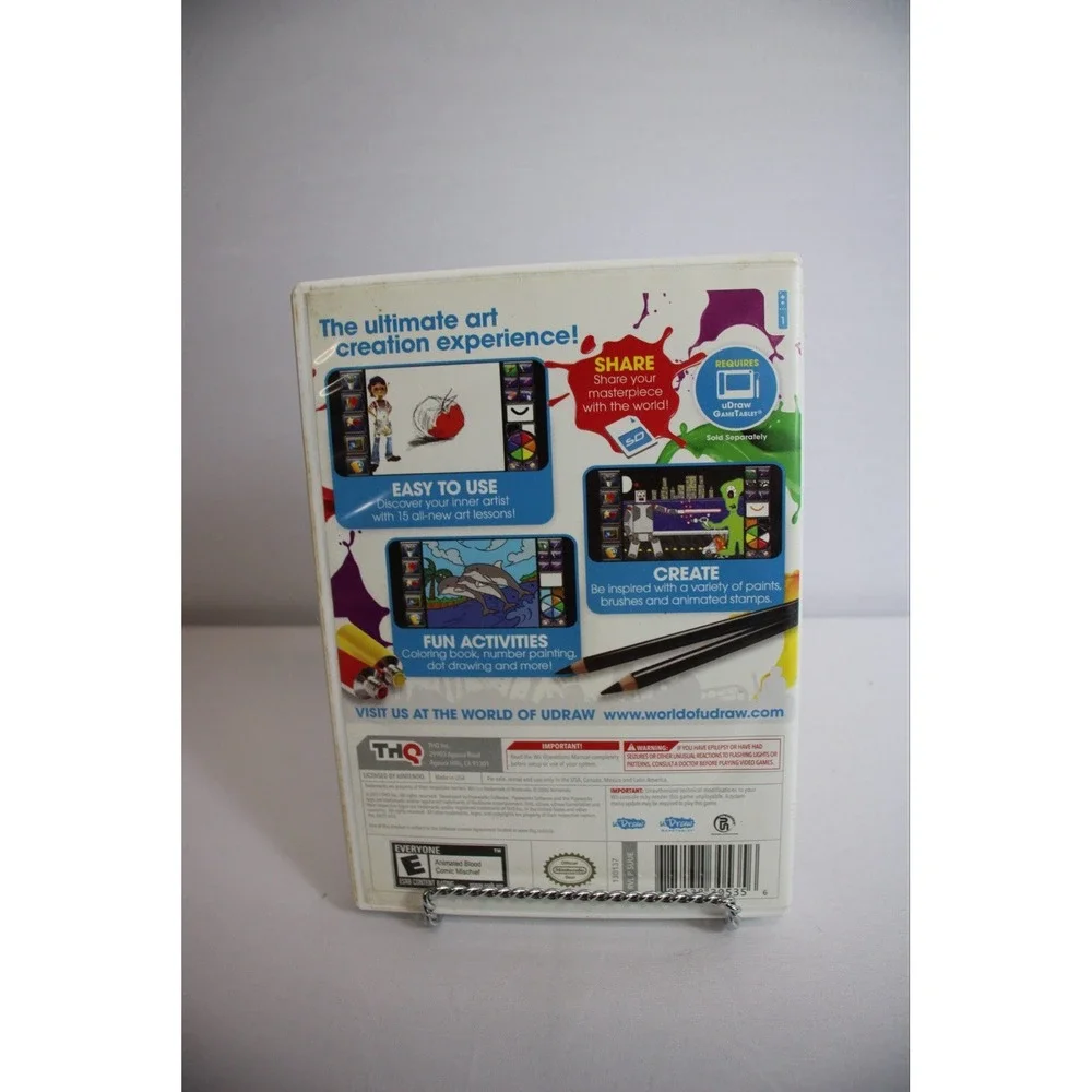 uDraw Studio: Instant Artist for The Nintendo Wii 2011 Complete with Manual
